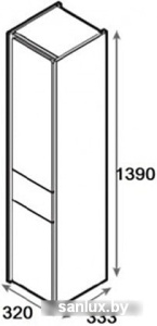 Roca Шкаф-пенал Ronda ZRU9303005 (левый) фото 1