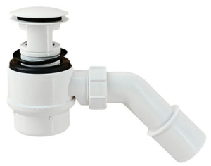 Сифон для ванны McAlpine HC26-IOF-85-WH Click Clack, белый