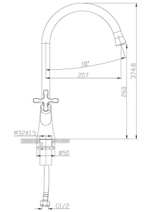 Смеситель для кухонной мойки Lemark Duetto LM5704C