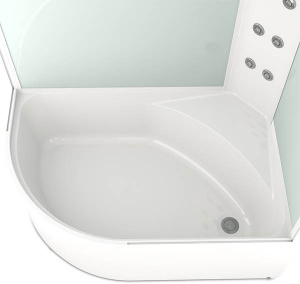 Душевая кабина Domani-Spa Delight 128 high pink capuchino, 120х80 L, прозрачный