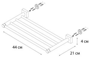 Полка для полотенец Fixsen Kvadro FX-61316