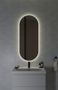 Зеркало Cersanit Eclipse Smart 64151 в черной рамке