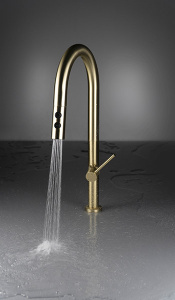 Смеситель для кухонной мойки Deante Olfato Gold BR BQO_R72M