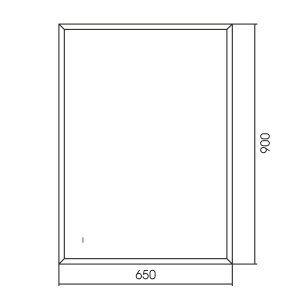 Зеркало Abber See AG6110SC-0.65 / AG6110SCL-0.8, 80х60