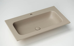 Умывальник CeramicaNova Grace CN7012MC / CN7013MC, 101х46, капучино матовый