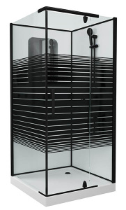 Душевая кабина Grossman GR270QL / GR271QR, 100х100, прозрачный с рисунком