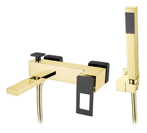 Смеситель для ванны Boheme Q 143-GB Gold Black
