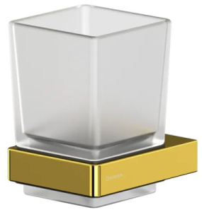 Стакан Whitecross Cubo CU2430GL / CU2430GLB, матовый, золото