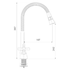 Cмеситель для кухонной мойки Gappo G4089-6