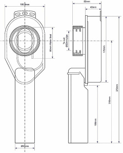 Сифон для писсуара McAlpine HC-US50