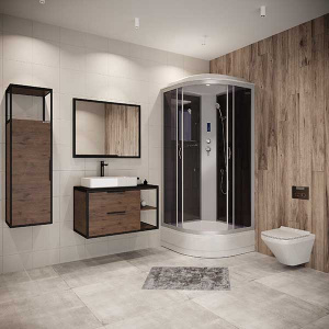 Душевая кабина Niagara Classic NG-3503-14P / NG-3501-14P / NG-3502-14P, 100х100, тонированный