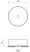 Умывальник Wellsee Coax 323501000 / 323502000 / 323503000, 36х36