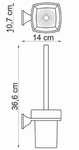 Ершик для унитаза Wasserkraft Wern K-2527