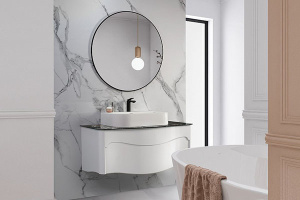 Столешница Belux Анжело 1100 мрамор черный глянцевый П-02