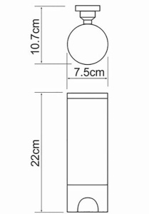 Диспенсер для ватных дисков Wasserkraft К-1079