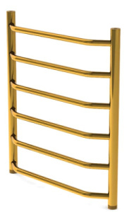Полотенцесушитель Gloss&Reiter Terra Л Т6 / Т8 / Т9 G1 Gold нижнее подключение, 50х100 9 перекладин 1 дюйм