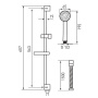 Душевой гарнитур Ferro Simpla N120