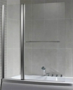 Душевая шторка на ванну 1Marka HX-112C-1, 126х140, прозрачный