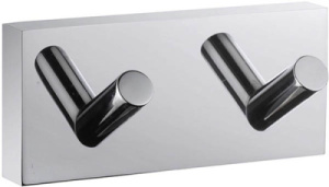 Планка с крючками Iddis Edifice EDISB20i41 / EDISB40i41, 9 см 2 крючка, хром