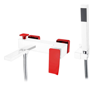 Смеситель для ванны Boheme Q 143-CRR.2 White Red