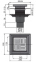 Душевой трап AlcaPlast APV4444