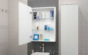 Шкаф-зеркало Континент Allure LED 55 / 60, 55х80, белый