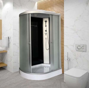 Душевая кабина Saniteco BST-120BL / BST-120BR, 120х80, матовый