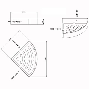 Полка Azario AZ-160B