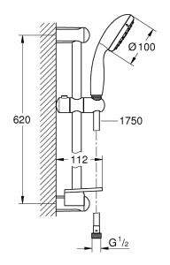 Душевой гарнитур Grohe Tempesta 100 27926001