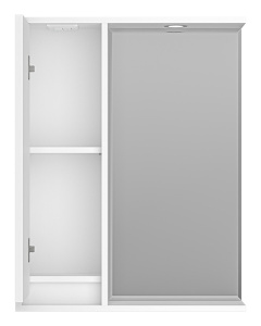Шкаф-зеркало Brevita Balaton 65  / 75 / 80 / 90 белый, 63х80, белый