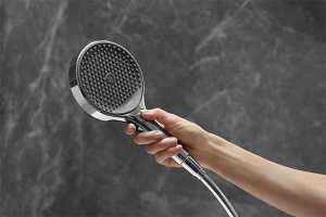 Душевая лейка Hansgrohe Rainfinity 130 3jet, черный матовый