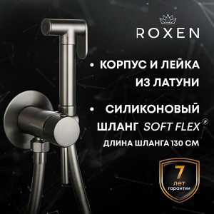 Смеситель встраиваемый Roxen Santi 50094000-GM с гигиеническим душем