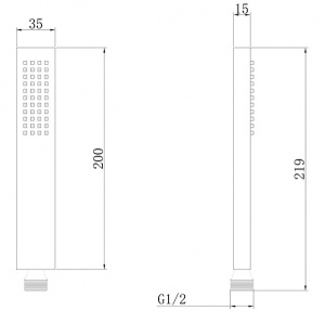 Душевая лейка Abber AF0050G