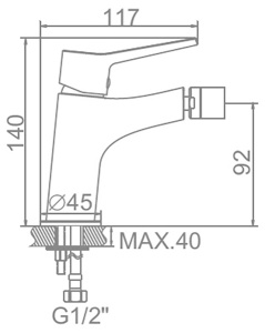 Смеситель для биде Ledeme L5069