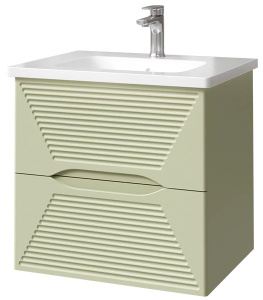 Тумба под умывальник Caprigo Modo Terza 60 35611-SF024 / 80 35613-SF024 / 100 35615-SF024, 100, зеленый матовый