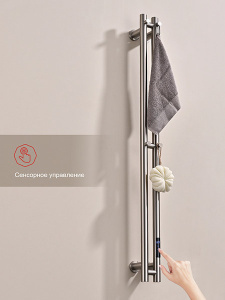 Полотенцесушитель Raglo R350.11.05 электрический, 11х118 2 секции, сатин