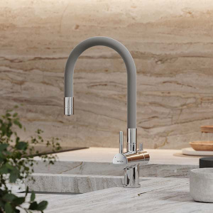 Смеситель для кухонной мойки Sancos Lucia SC4004CH с подключением к фильтру воды