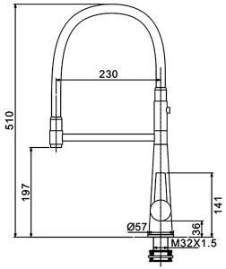 Смеситель для кухонной мойки Gappo G4398-51