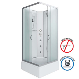 Душевая кабина Niagara Classic NG-1108-14BKG, 90х90, матовый