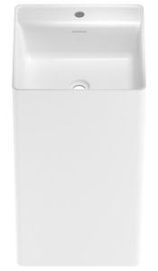 Умывальник Wellsee Pure BY Wellsee 230714000 / 230715000, 45х45, белый глянцевый