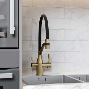 Смеситель для кухонной мойки Sancos Orta SC4008BG с подключением к фильтру воды