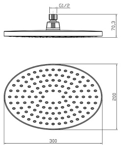 Верхний душ Lemark LM8037C