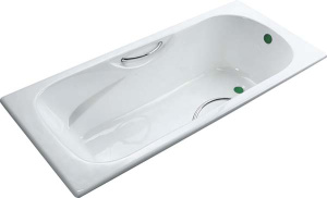 Чугунная ванна Kaiser КВ-1703 / КВ-1705 с ручками, 170х80