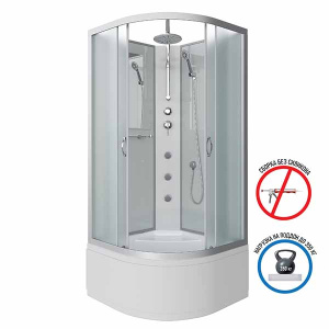 Душевая кабина Niagara Classic NG-2307-14BKTG / NG-2308-14BKTG / NG-2309-14BKTG, 100х100, матовый