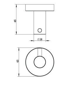 Крючок Whitecross Ergo ER2210BL