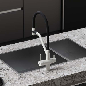 Смеситель для кухонной мойки Sancos Dora SC4003GR с подключением к фильтру воды