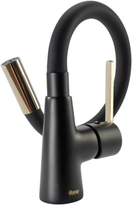 Смеситель для кухонной мойки Rea Icon Black / Gold REA-B5682