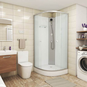 Душевая кабина Niagara Eco E90/13/MT/BK, 90х90, матовый