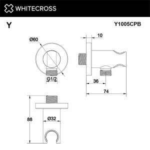 Шланговое подключение Whitecross Y1005CPB