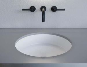 Умывальник Salini Marea 04 1802204M, 42х42/белый матовый